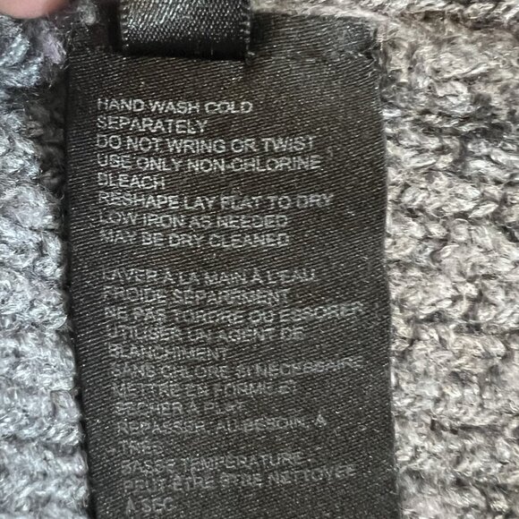 Anthropologie Josephine Mock Neck Sweater Wool Blend Petite XS Italy Gray Pink - Picture 10 of 11